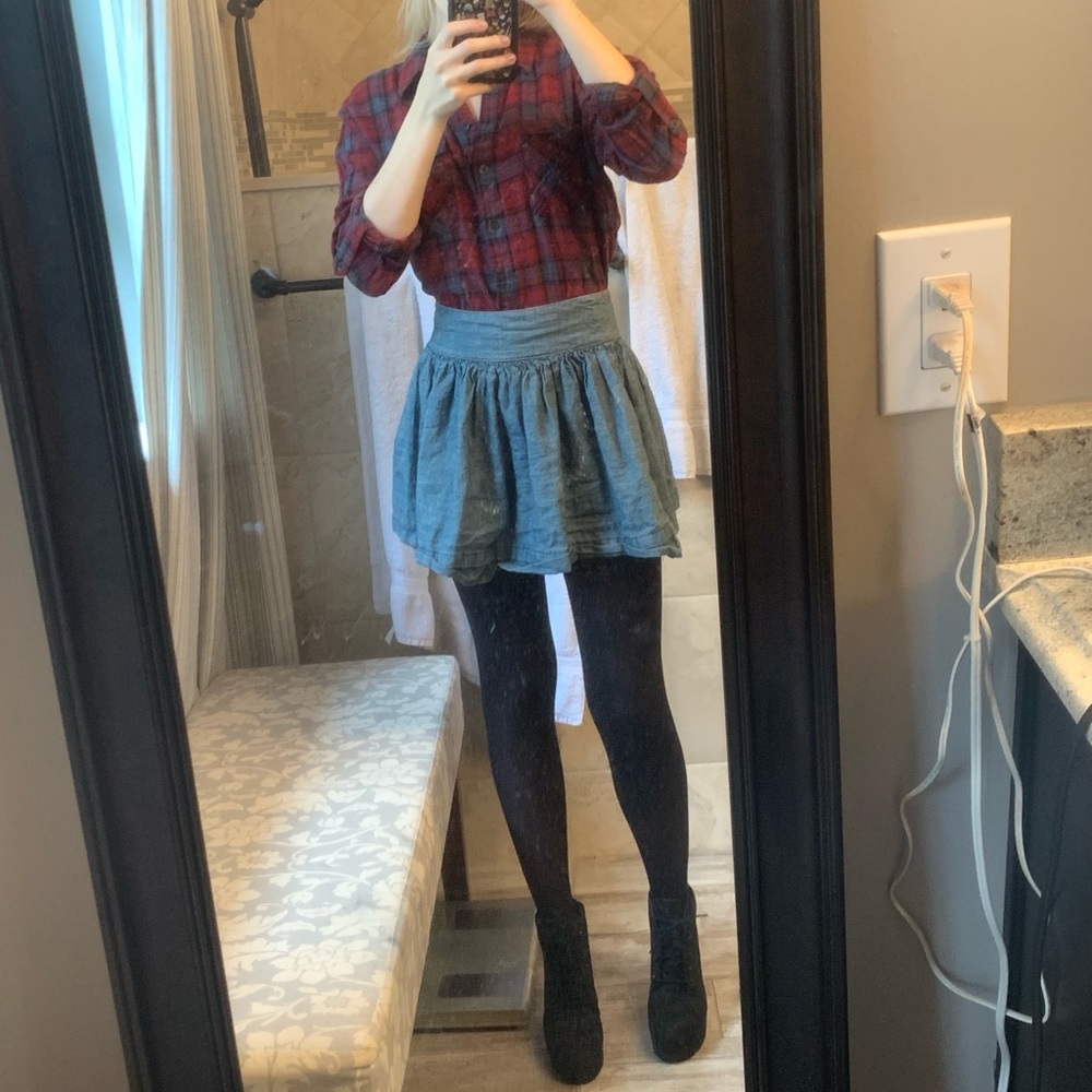 Open back flannel ❤️ - Picture 4 of 5